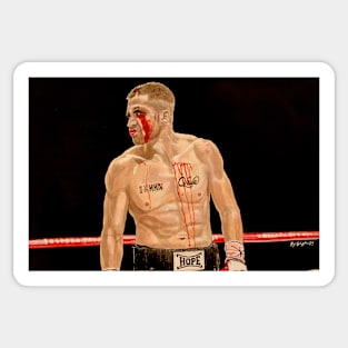 Jake Gyllenhaal Billy Hope South Paw boxing Sticker